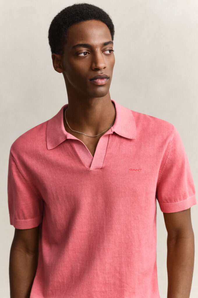 Sunfaded Polo Sweater