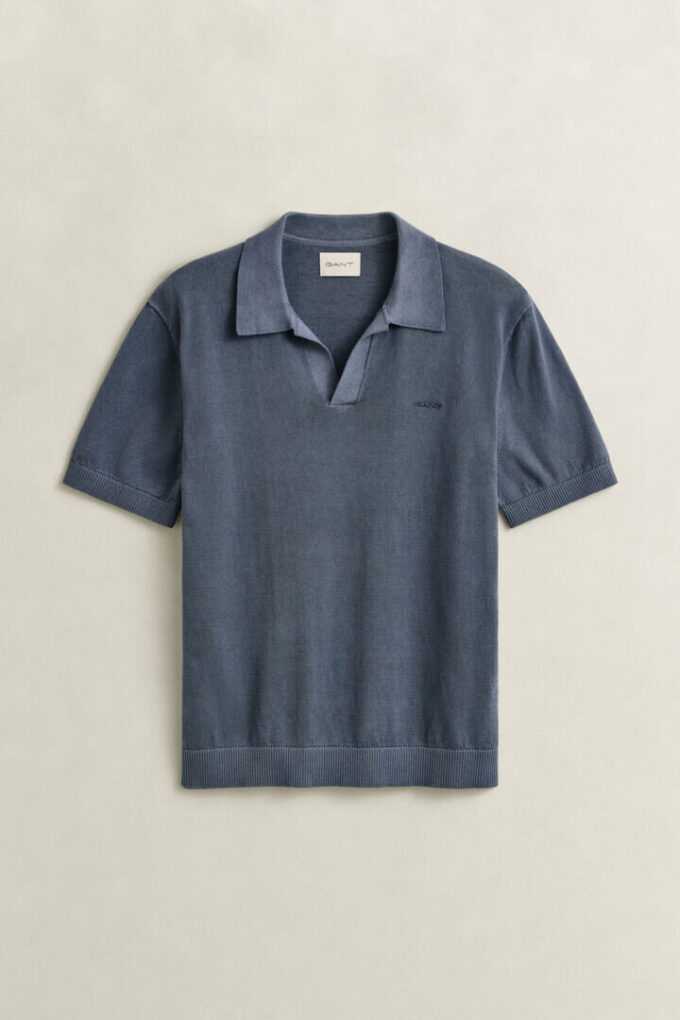 Sunfaded Polo Sweater