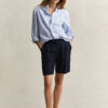 Tailored Linen Blend Shorts