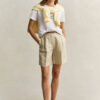 Tailored Linen Blend Shorts