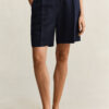 Tailored Linen Blend Shorts