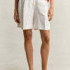 Tailored Linen Blend Shorts