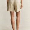 Tailored Linen Blend Shorts