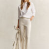 Tailored Linen Stretch Pants