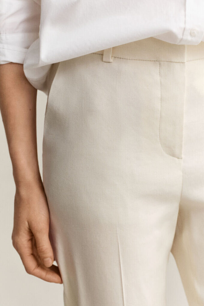 Tailored Linen Stretch Pants