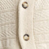 Textured Cotton Blend Cardigan