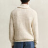 Textured Cotton Blend Cardigan