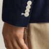 Textured Cotton Blend Suit Jacket