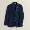 Textured Cotton Blend Suit Jacket