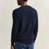 Textured Cotton Crew Neck Sweater