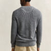 Textured Cotton Crew Neck Sweater
