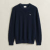 Textured Cotton Crew Neck Sweater
