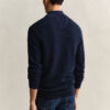 Textured Cotton Half-Zip Sweater