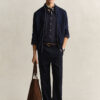 Textured Cotton Zip Cardigan
