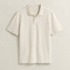 Textured Stripe Polo Shirt