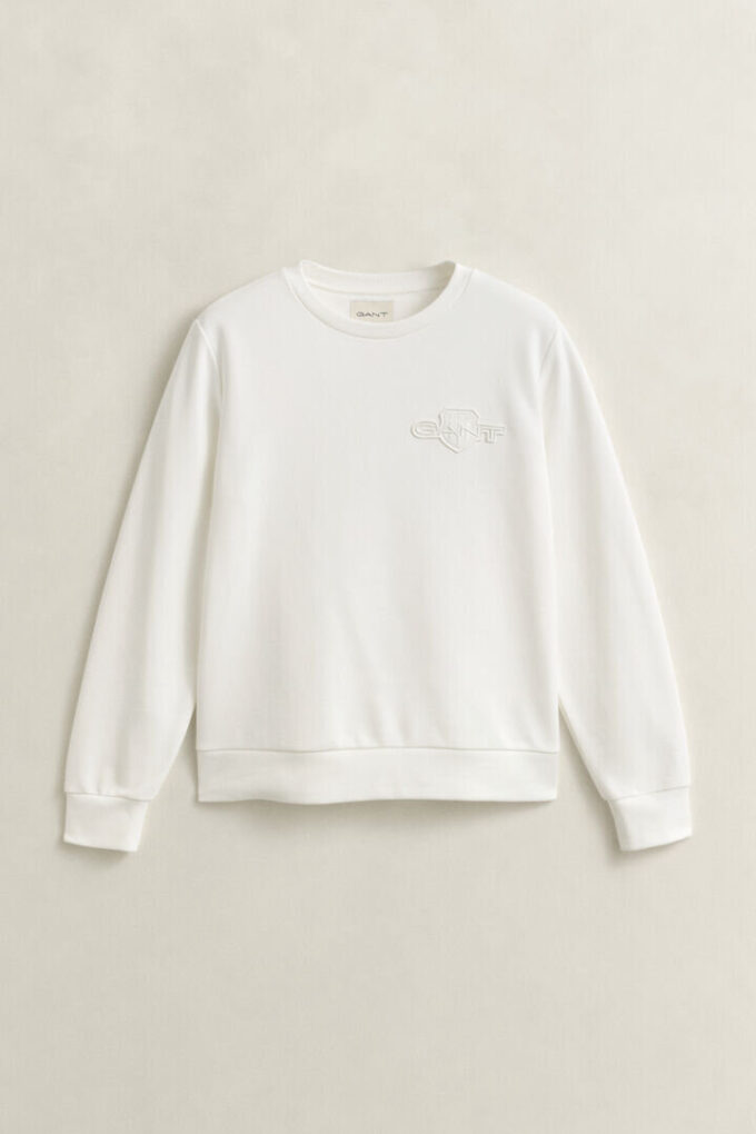 Tonal Shield Crew Neck Sweatshirt