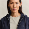 Tonal Shield Zip Hoodie