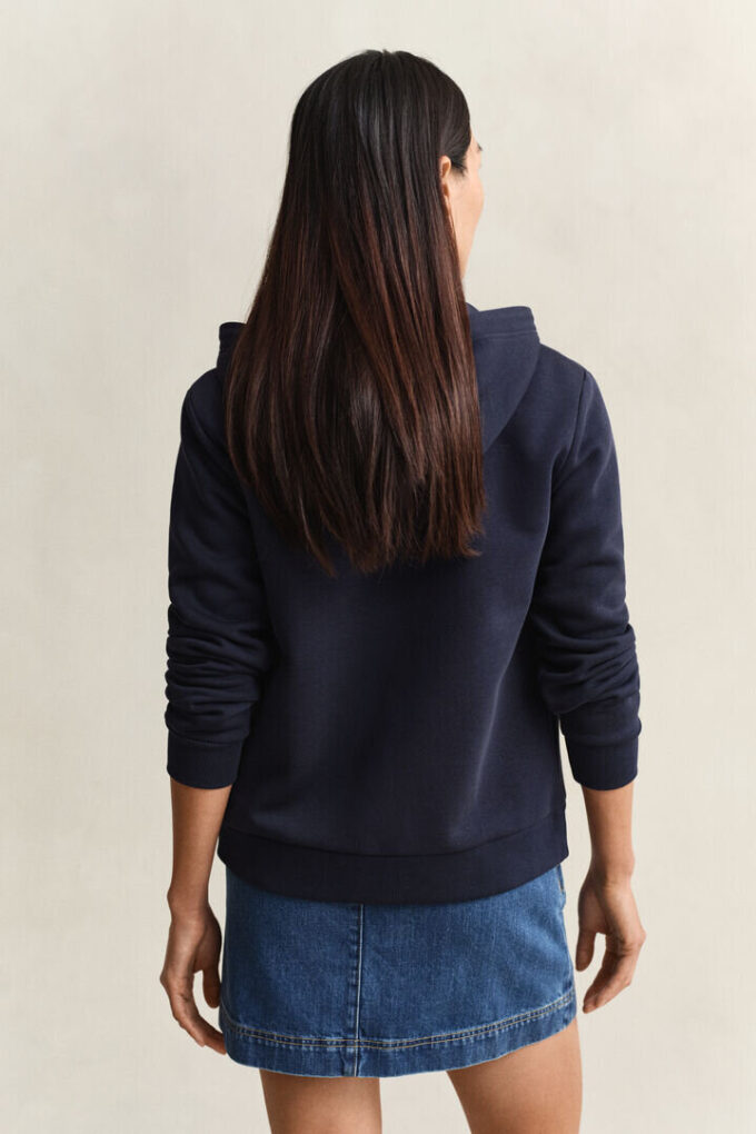 Tonal Shield Zip Hoodie