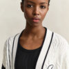 Varsity Cable Knit Cardigan