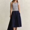 Woven Jersey Dress
