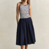 Woven Jersey Dress