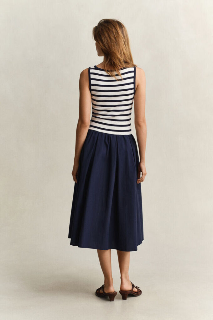 Woven Jersey Dress