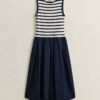 Woven Jersey Dress