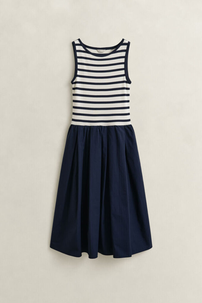 Woven Jersey Dress
